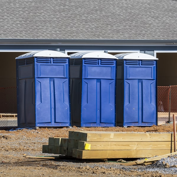 how do you dispose of waste after the portable restrooms have been emptied in Bluff Dale